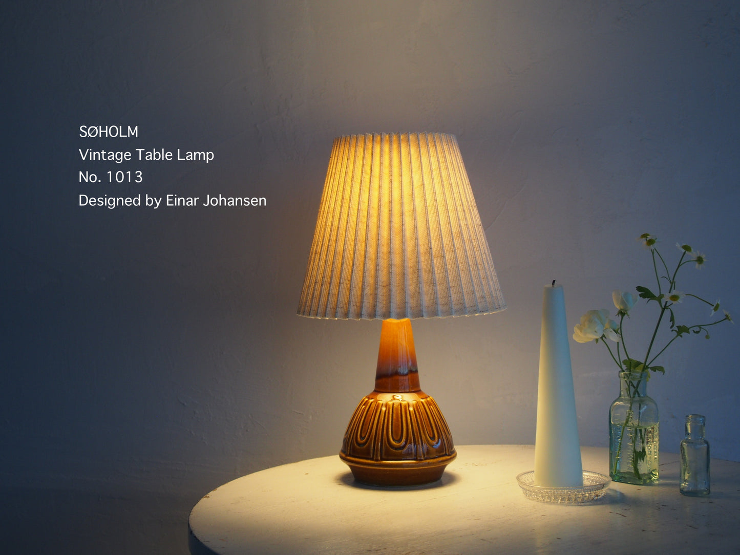 Vintage - Denmark - Vintage Table Lamp from SØHOLM