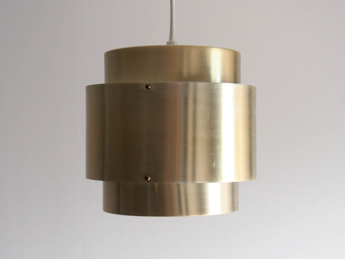 Vintage - Denmark - Gold metal pendant lamp