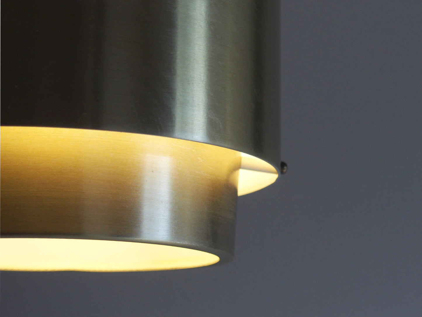 Vintage - Denmark - Gold metal pendant lamp