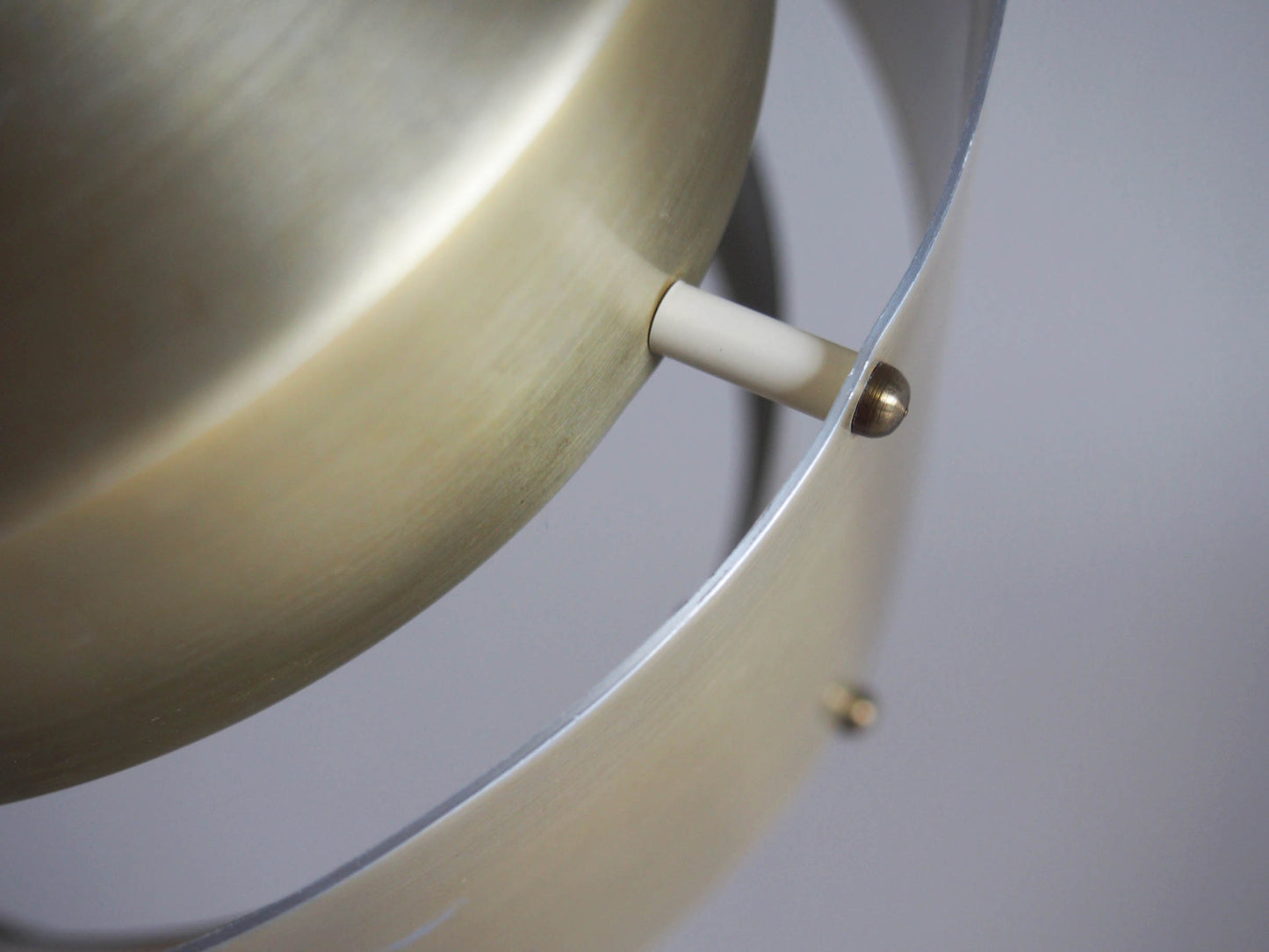Vintage - Denmark - Gold metal pendant lamp