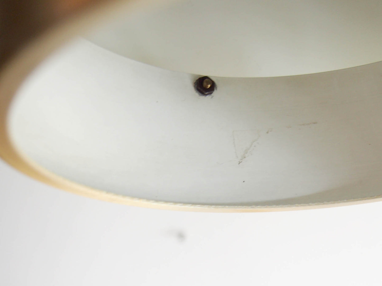 Vintage - Denmark - Gold metal pendant lamp