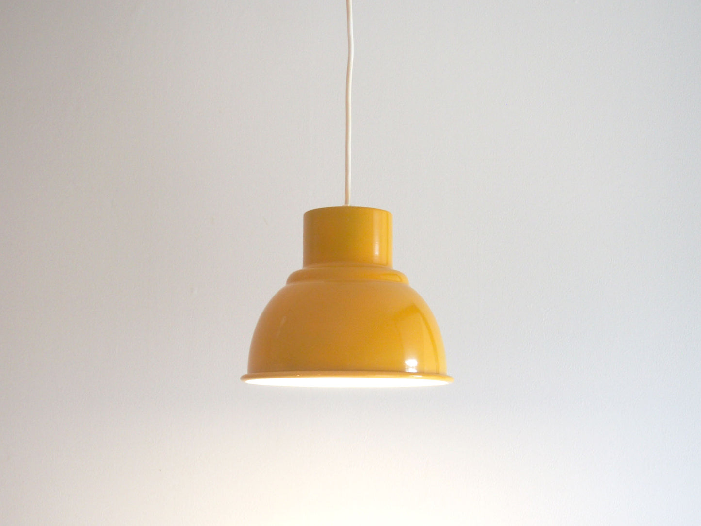 Vintage - Denmark - Yellow pendant lamp